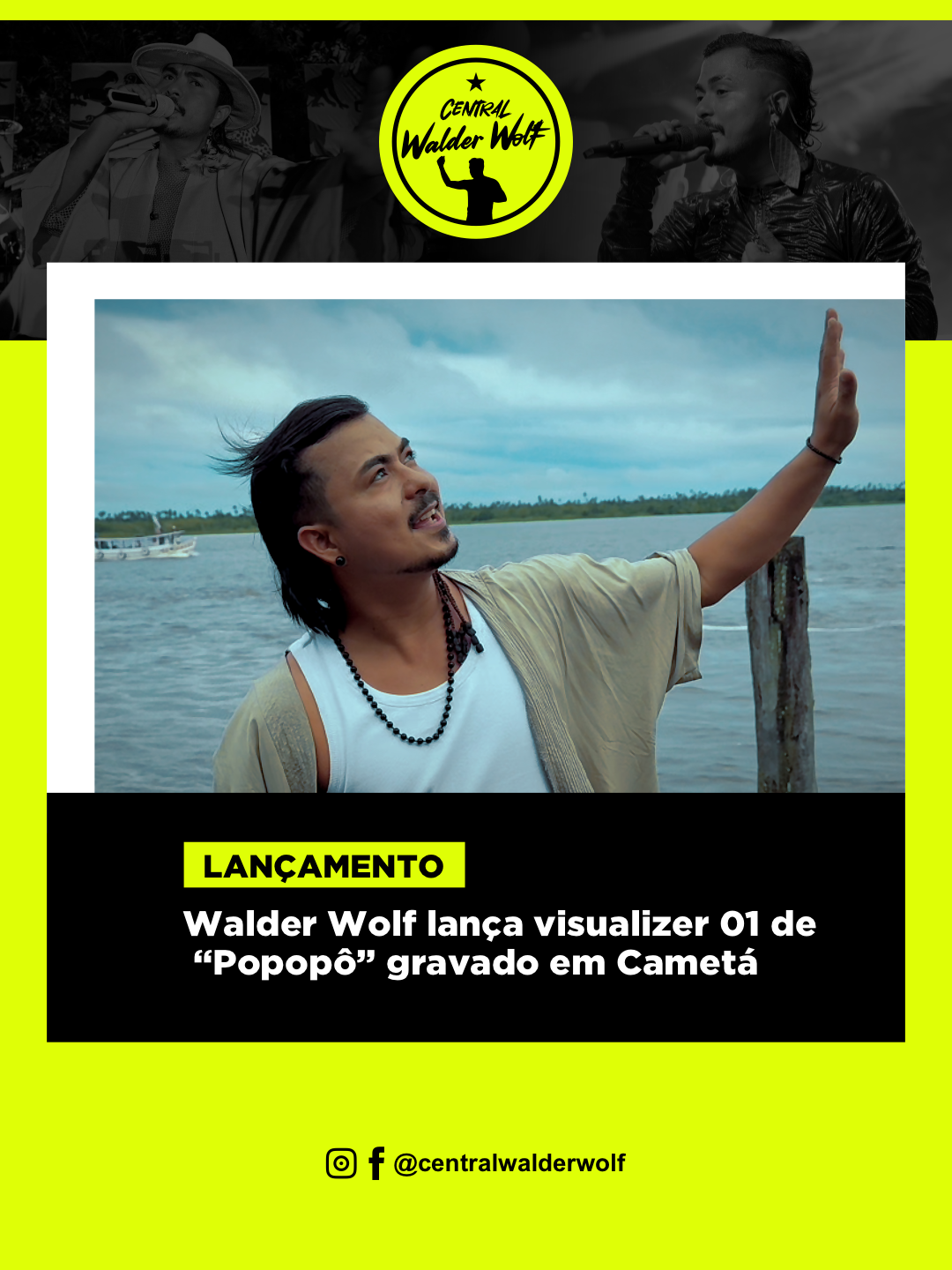 Walder Wolf lança visualizer 01 de “Popopô” gravado em Cametá